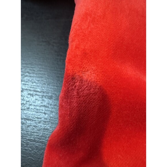 Sigrid Olsen Midi Coat Velvet Red Button Up Overcoat Sz Small #1078 - Picture 12 of 13